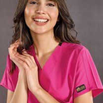 Fuşya Dr Greys Terikoton Takım (ince Kumaş) Scrubs Hastane Personel Forması